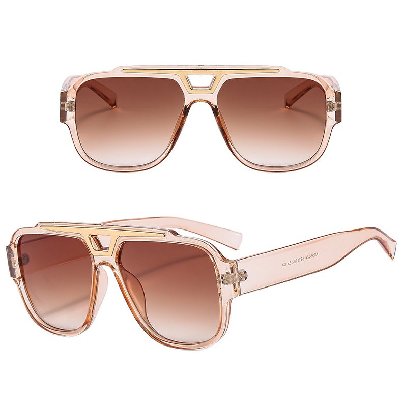 DL Glasses High Quality polit sunglasses men large frame double beam custom sun shades oversized fashion riding eyewear