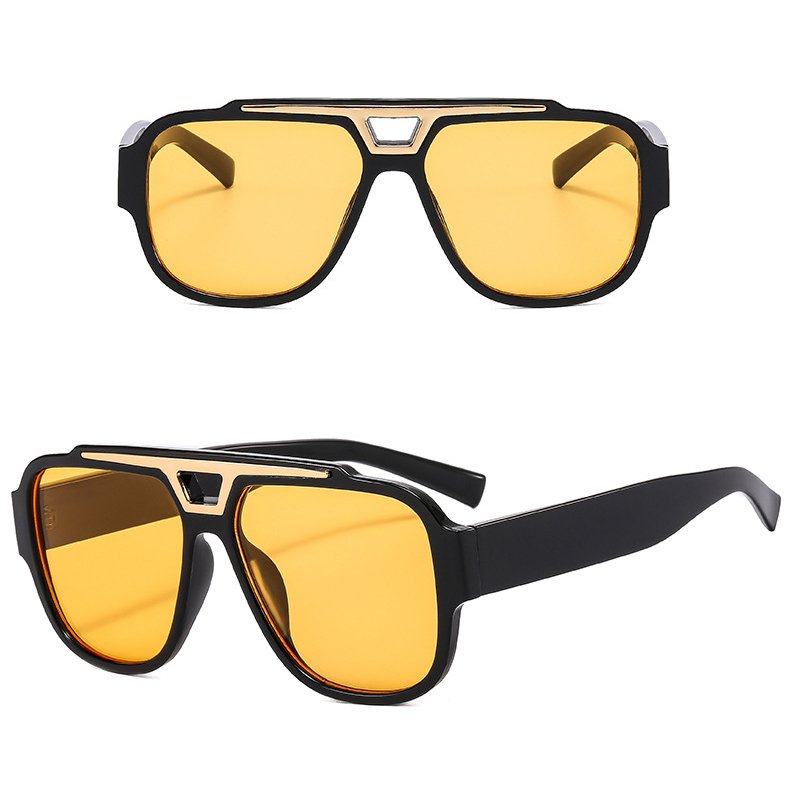 DL Glasses High Quality polit sunglasses men large frame double beam custom sun shades oversized fashion riding eyewear