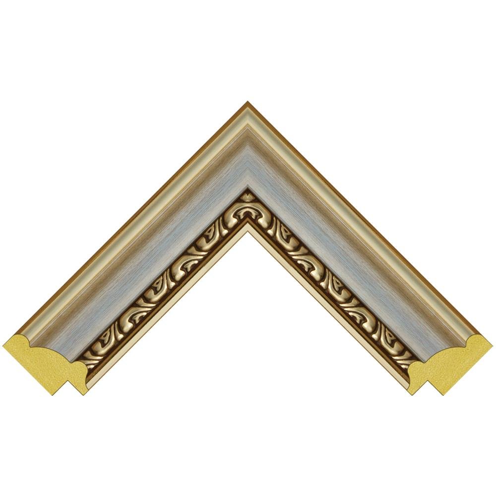 1.5 inch wide small ps moulding plastic gold picture photo frame moulding