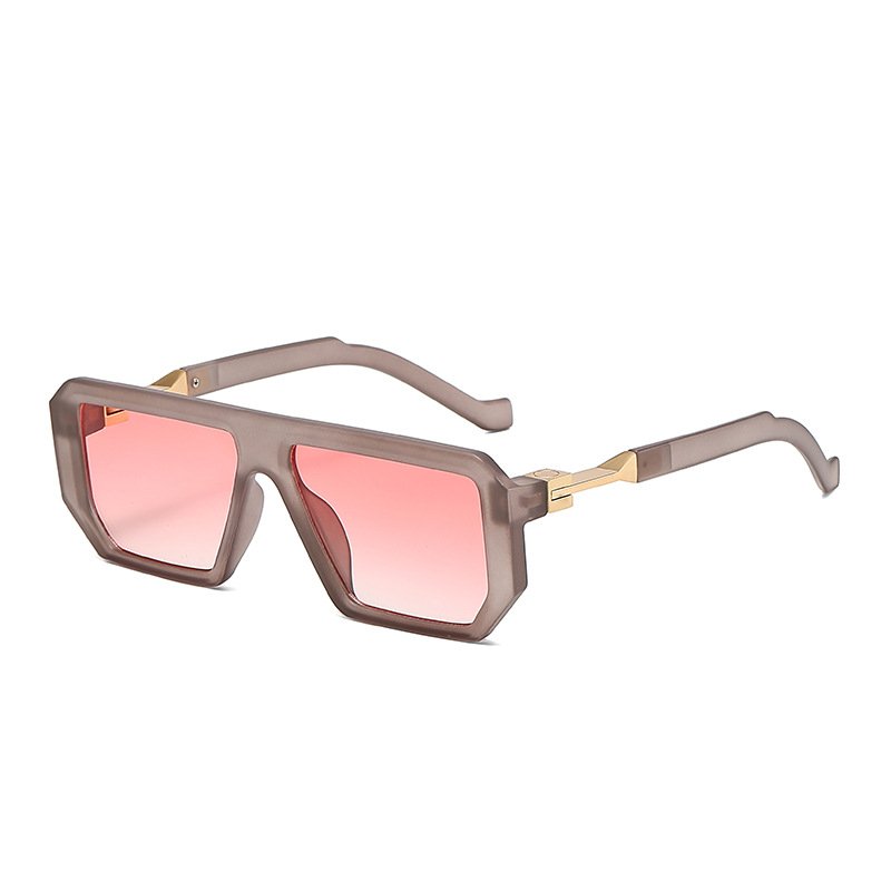 hot sale European American vintage Polygon frame plastic sun glasses custom logo fashionable sunglasses for men women