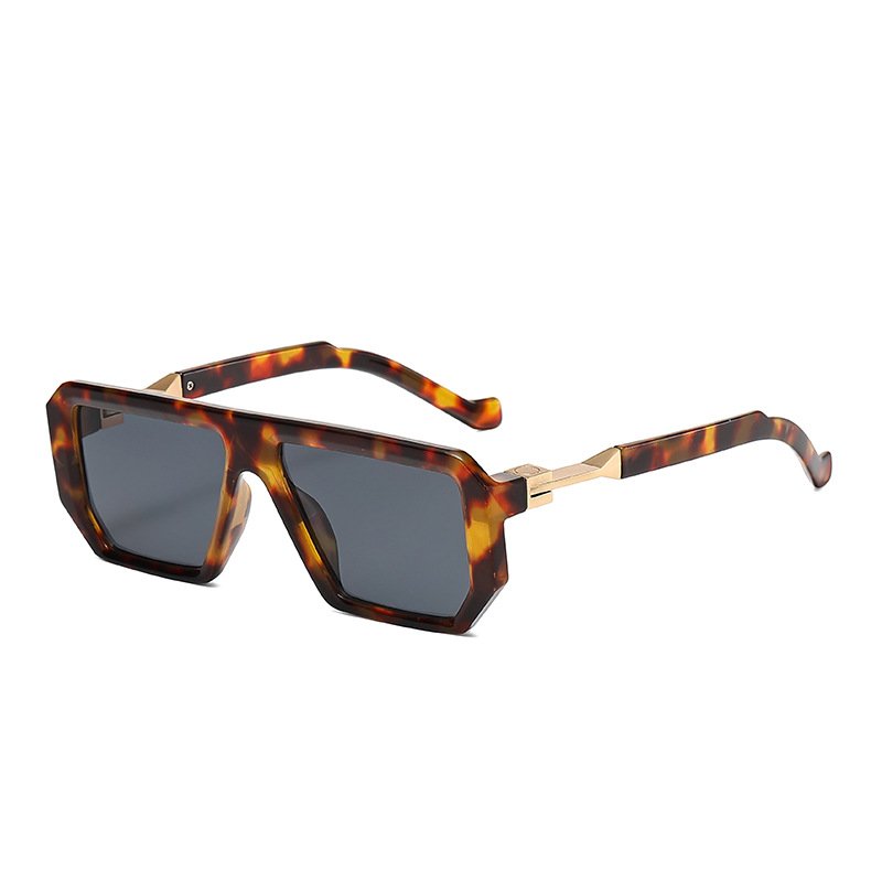 hot sale European American vintage Polygon frame plastic sun glasses custom logo fashionable sunglasses for men women