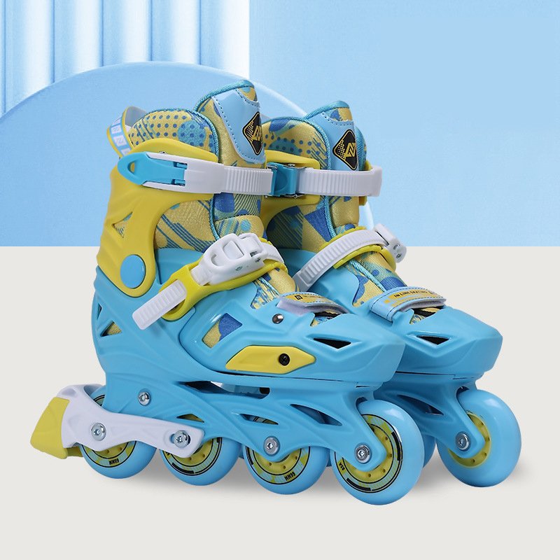 Professional Adjustable Size Children's Inline Roller Skates Slalom Freestyle Skates Boys and Girls Skates Training Available
