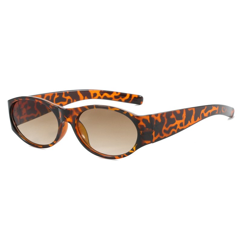 Fashion New Simple Oval Sun Glasses Women Versatile INS Style Eyeglasses Casual UV Protection Sunglasses Female