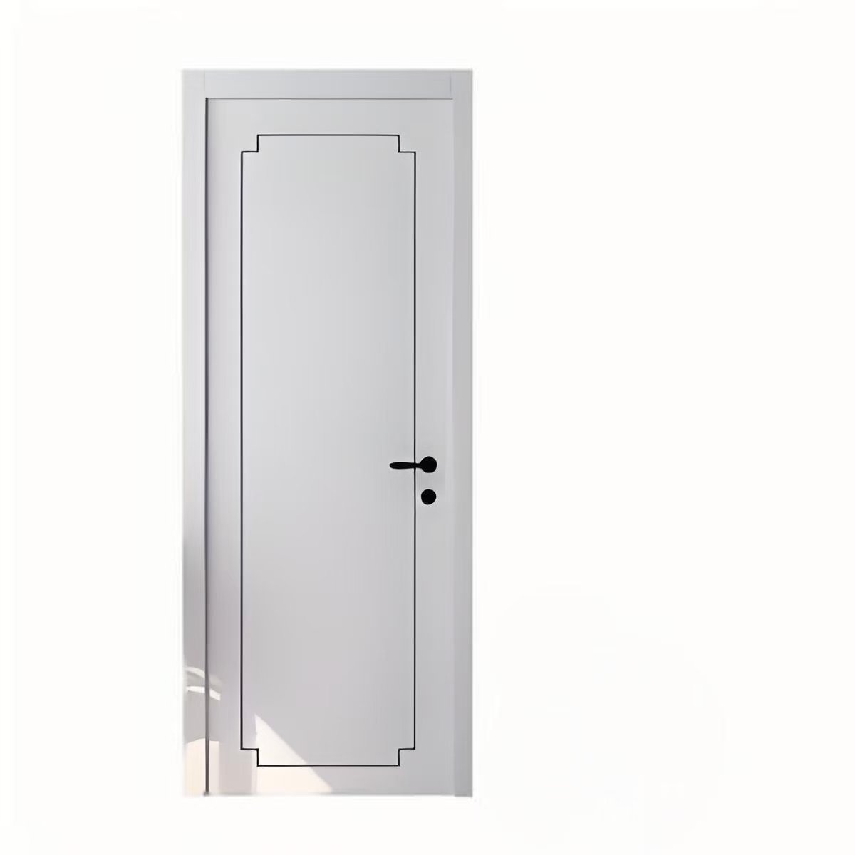 Economic Modern Design Waterproof MDF Internal Door with Push Pull Opening Honeycomb Melamine Door Finish Wooden Glass Material