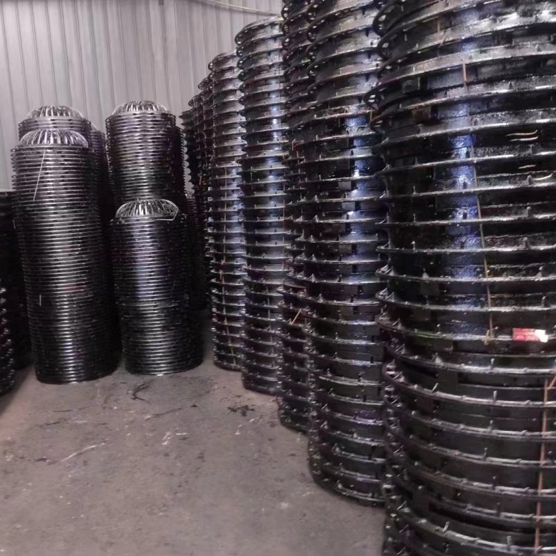 China Ductile Iron Cast Manhole Cover Telecom Square Manhole Cover for Construction round Pattern