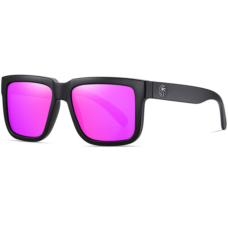 New arrival hot sale colorful polarized men and women riding real film outdoor sports UV400 sun glasses