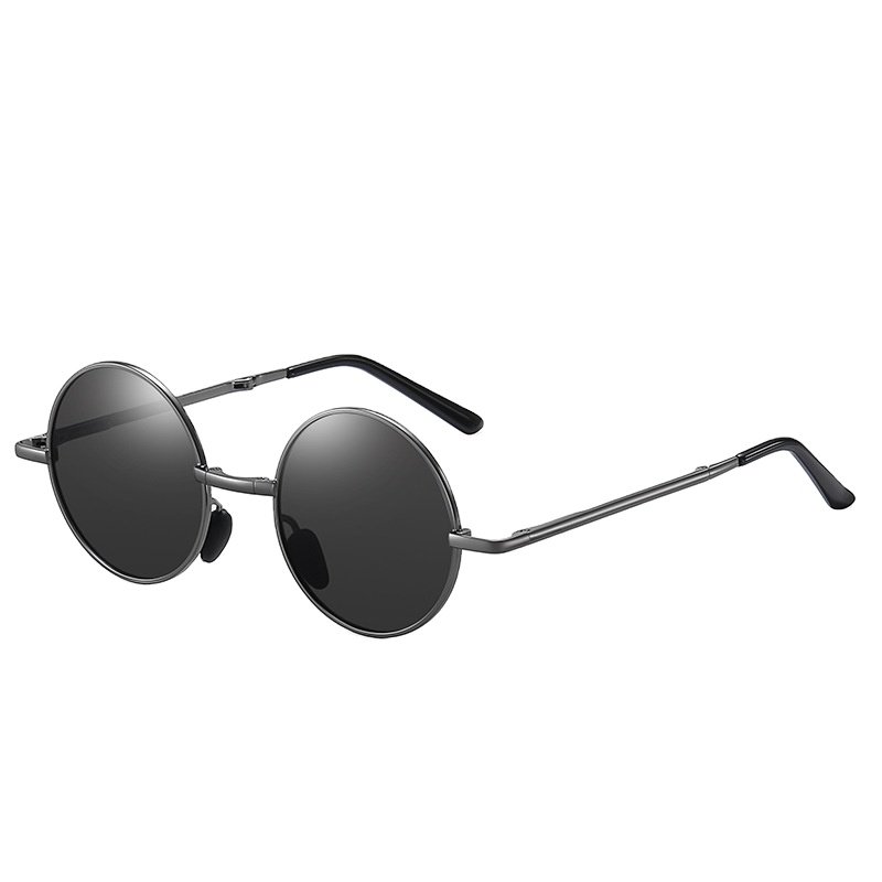2024new trend Steve Jobs style fashion multi-color round child sunglasses for beaches travel for unisex
