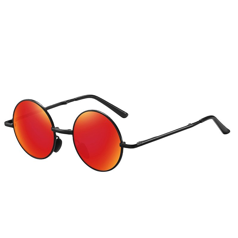 2024new trend Steve Jobs style fashion multi-color round child sunglasses for beaches travel for unisex