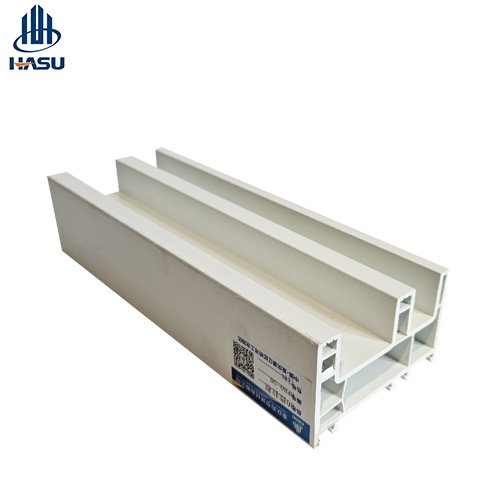 Haisu 80mm White High Quality Plastic Profiles UPVC Sliding Windows Door Moulding OEM ODM Manufacturing