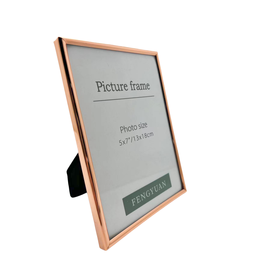 Metal Photo Picture Frame Aluminum Alloy with Glass or Plexiglass 4 Color 4x6 5x7 8X10 11X14 Inch Rose gold Silver Black Gold