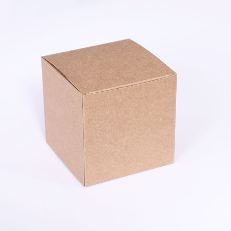 Brown Pure Color Kraft Paper White Cardboard Square Digital Packaging Gift Folder Boxes