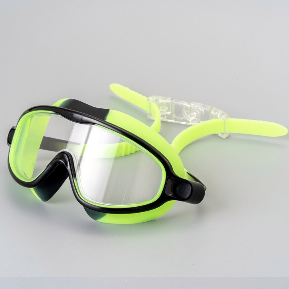 Waterproof and anti-fog swimming goggles for men and women Cross-border silicone Large frame swimming goggles Children