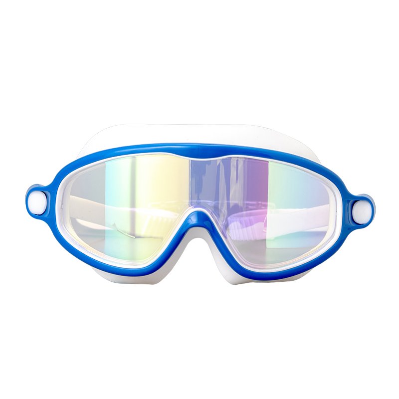 Waterproof and anti-fog swimming goggles for men and women Cross-border silicone Large frame swimming goggles Children