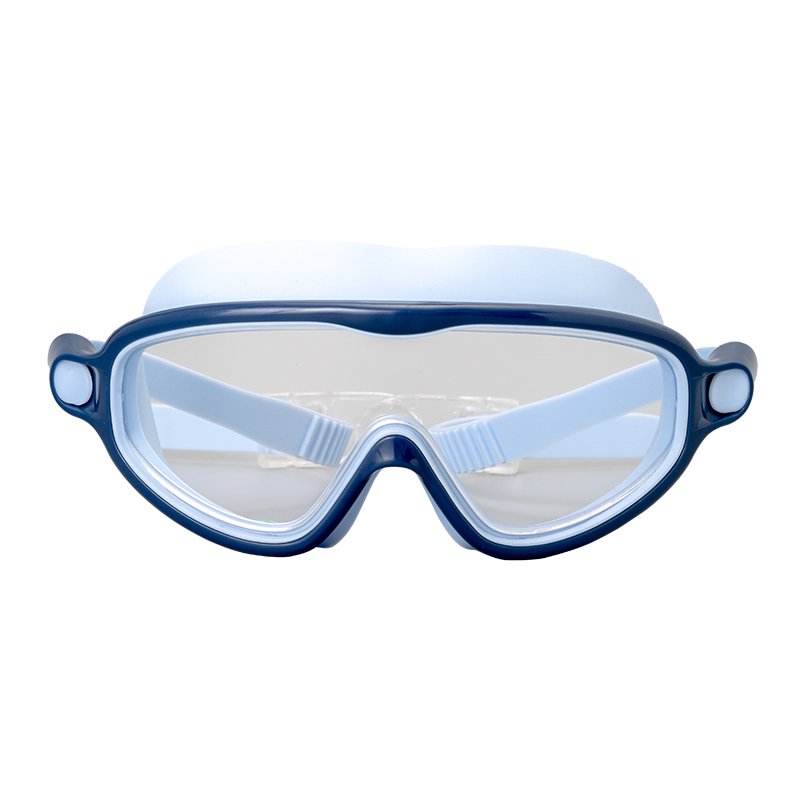 Waterproof and anti-fog swimming goggles for men and women Cross-border silicone Large frame swimming goggles Children