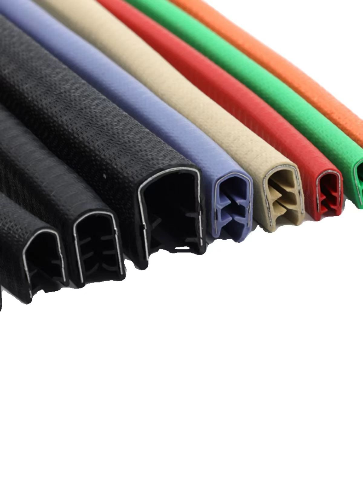 Multi-Color PVC & Rubber Door Trim U-Shaped Car Door Seal Strip with Cutting Processing Service