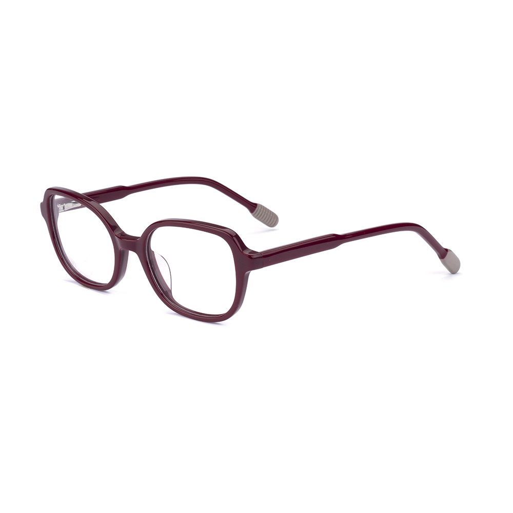Stylish Cool Girl LM1012 Fashion Brand Eyeglasses Rectangle Acetate Frames for Kids of All Ages Dot Geometric 3 Days 2 Pcs
