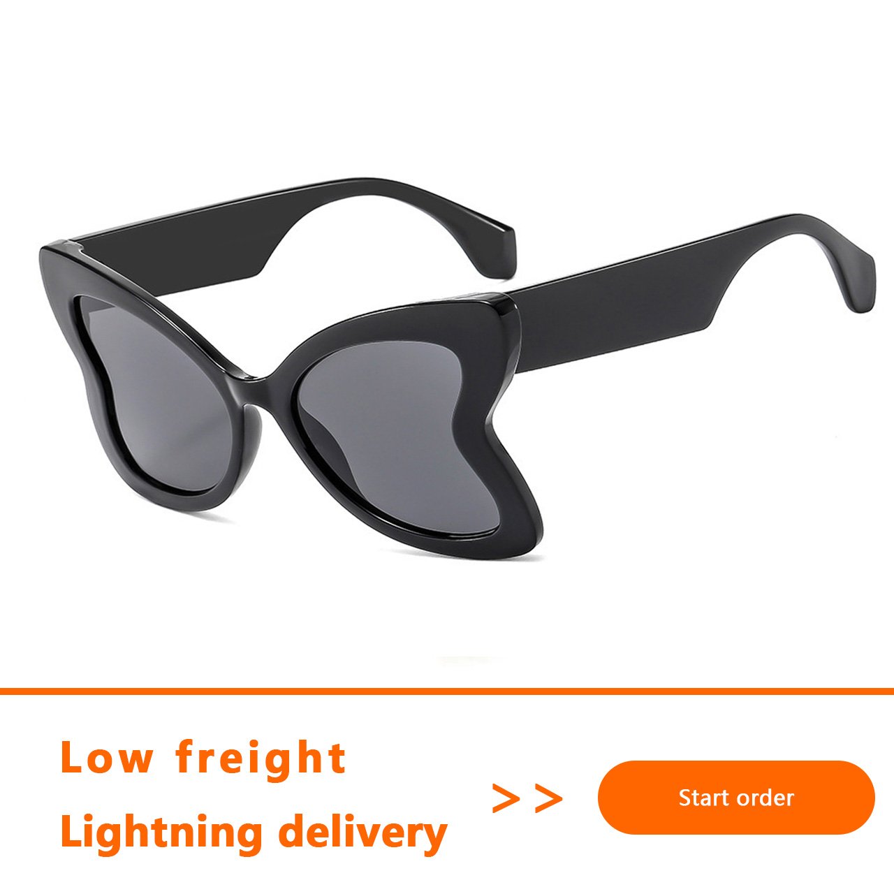 Wholesale New Butterfly PC Sunglasses Outdoor UV400 PC Frame Metal Hinge Womens Fashion Custom Sun Glasses For Ladies Women