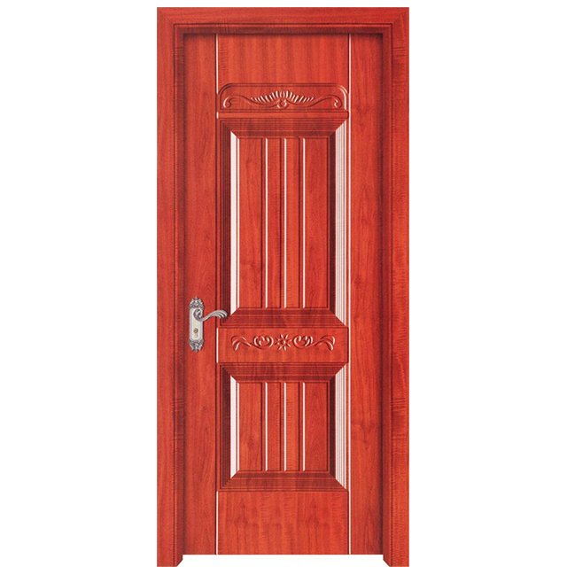 BBSD0013 Modern Design Soundproof Hotel Door Internal Bedroom Waterproof PVC Interior WPC Skin Doors For Room