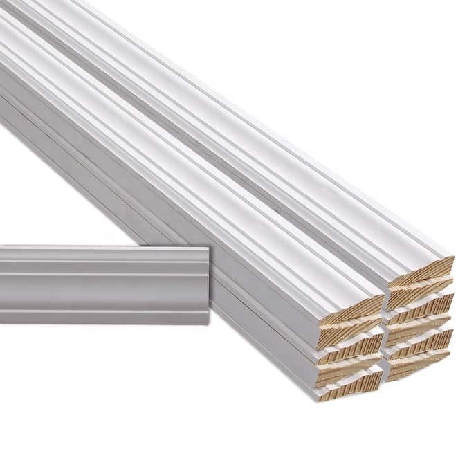 Chinese door jamb moulding,finger joint pine wood frame