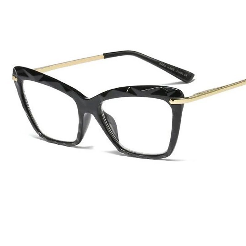 Clear Cat Eye Spectacles Transparent Glasses Optical Frames Luxury Brand Fashion Reading Glasses