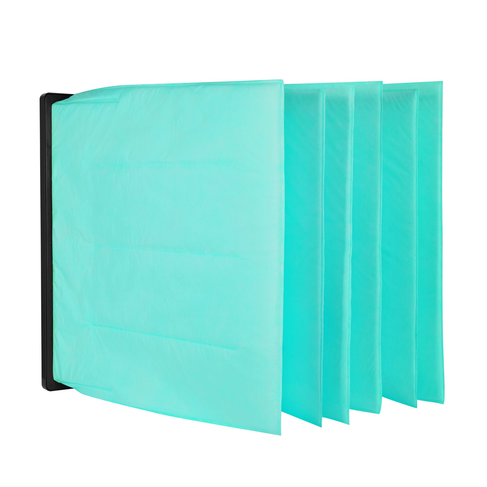 AiFilter M6 Injection Moulded Plastic Frame Medium Efficiency HVAC Fine Filtration Glass Bag Pocket Air Filter One Piece Plastic