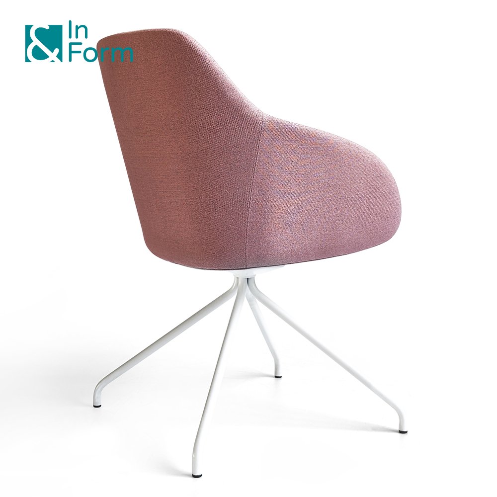 Moulded Foam Fixed Metal Leg Easy Chair Office Task Guest Leisure Armchair Visitor Chairs for Reception Waiting Area