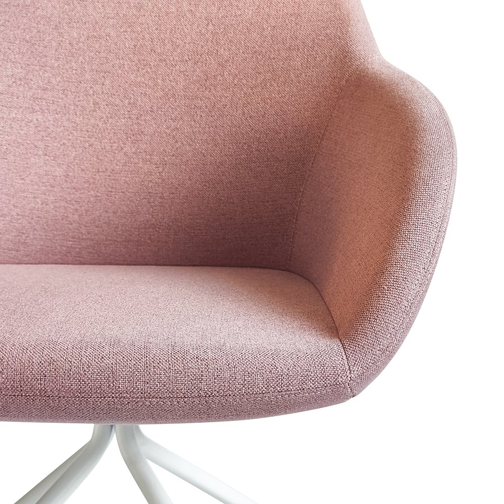 Moulded Foam Fixed Metal Leg Easy Chair Office Task Guest Leisure Armchair Visitor Chairs for Reception Waiting Area