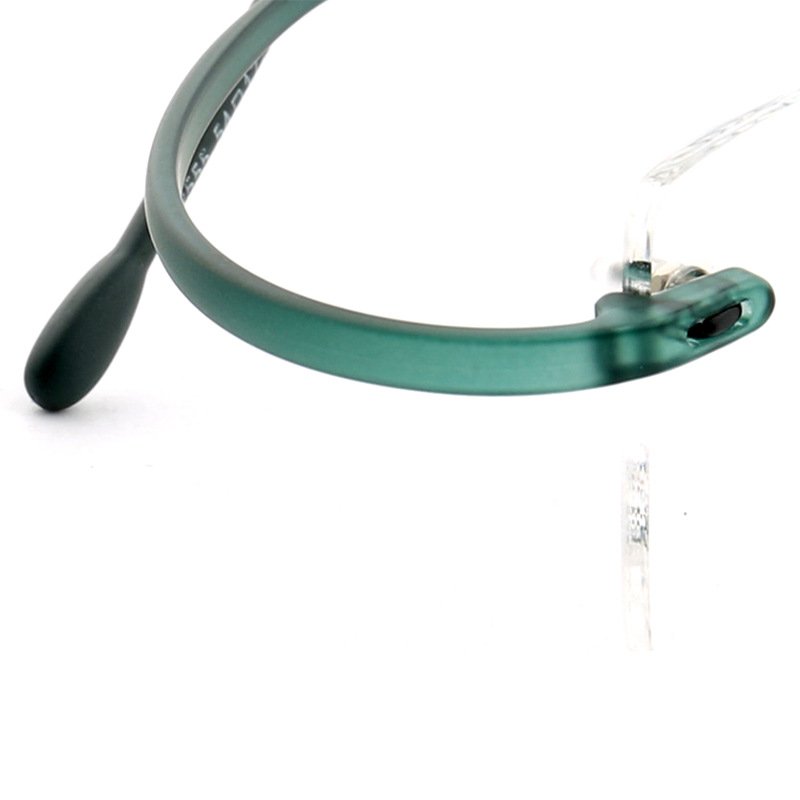 hot newest Wholesale Rectangle Rimless glasses Lightweight High Quality Gun Color TR Optical Glasses Frame