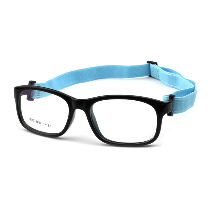High Quality Unisex Blue TR Material Kids Eyewear Small Square Optical Frame Soft Glasses Wholesale for Children