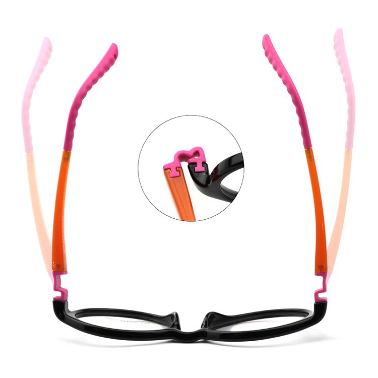 High Quality Unisex Blue TR Material Kids Eyewear Small Square Optical Frame Soft Glasses Wholesale for Children