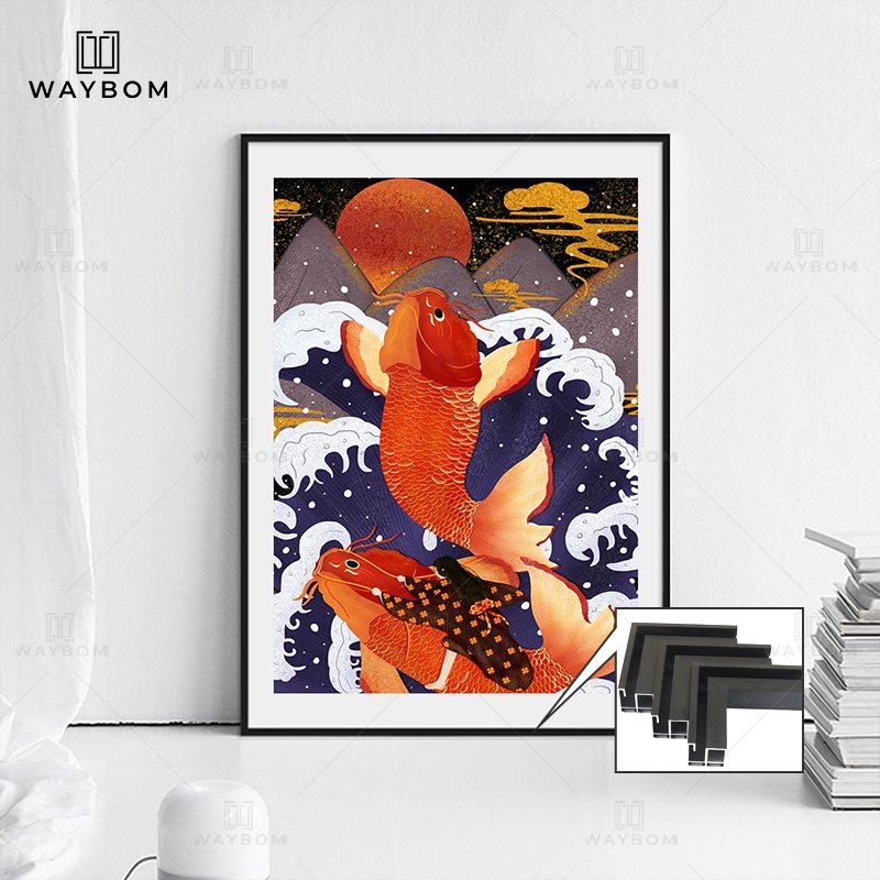 New design Wholesale Photo Frame golden color A4 A5 Multiple sizes for home decoration