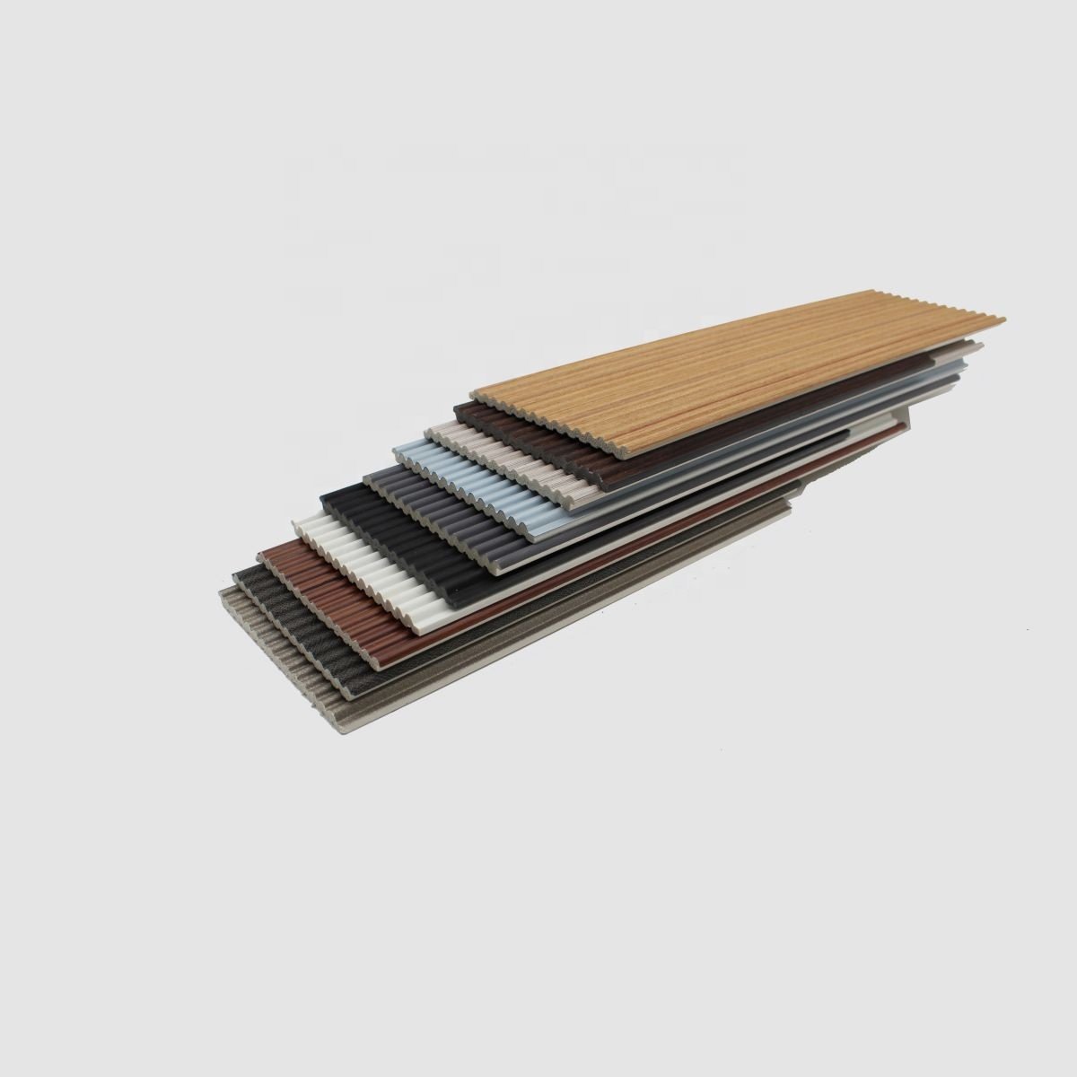 12CM Wave PS Wall Panel Moisture-Proof 3D Fluted Decorative Panels for Interior Wall Panel Frame Ceiling Moulding