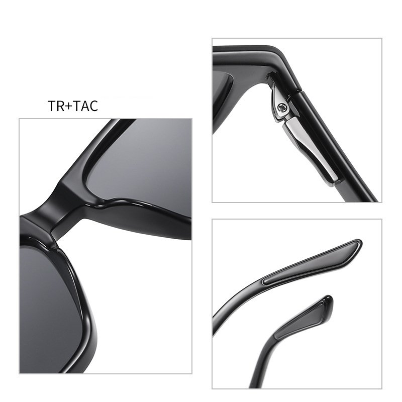 Newest Classic High Quality TR90 Frame TAC Lenses Square Frames UV400 Polarized Fashion Sun Glasses Women Men Sunglasses