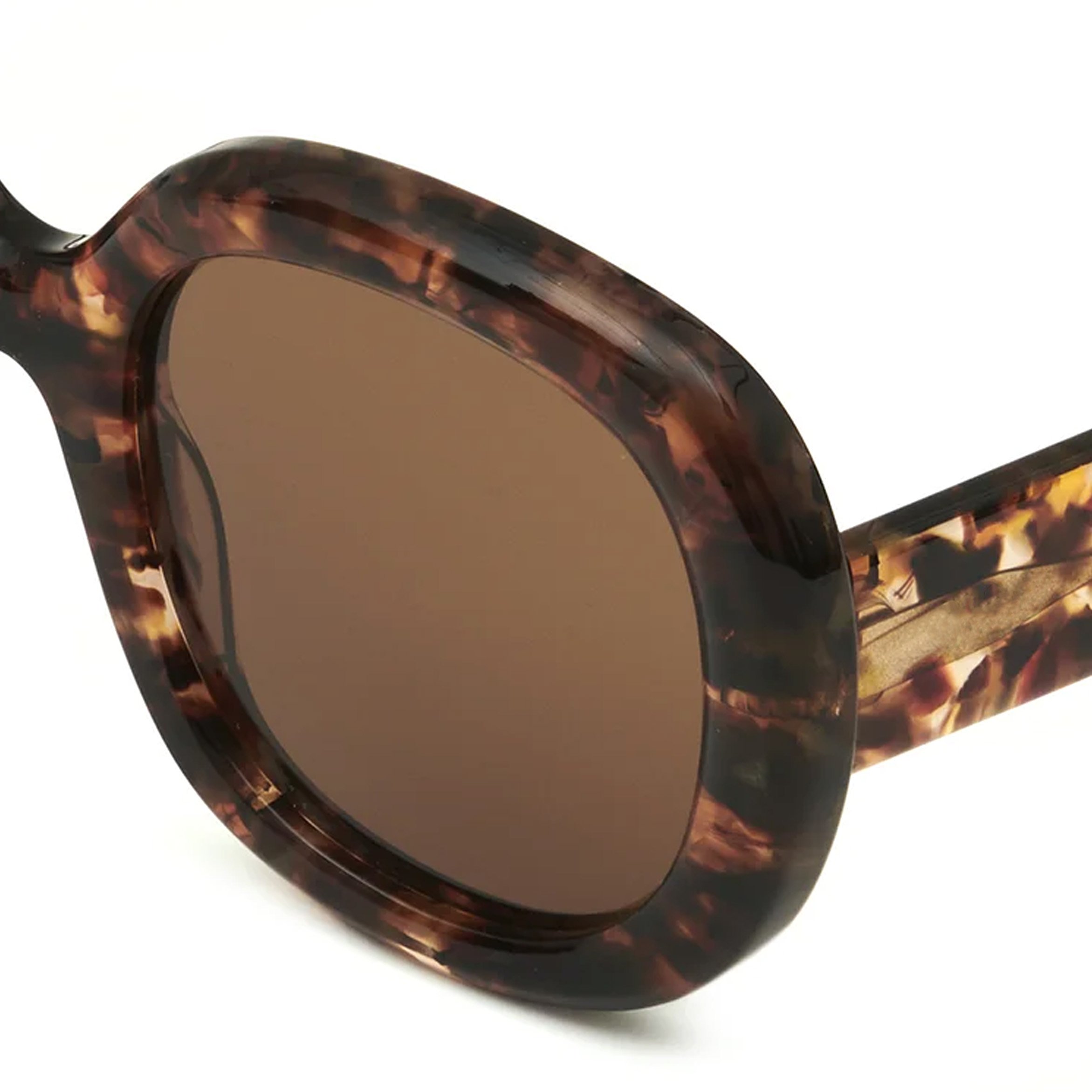 TFB Custom Tortoise Acetate Polarized Shades Eyewear Sun Glasses Ladies Oversized Round Fashion High Quality OEM ODM Sunglasses