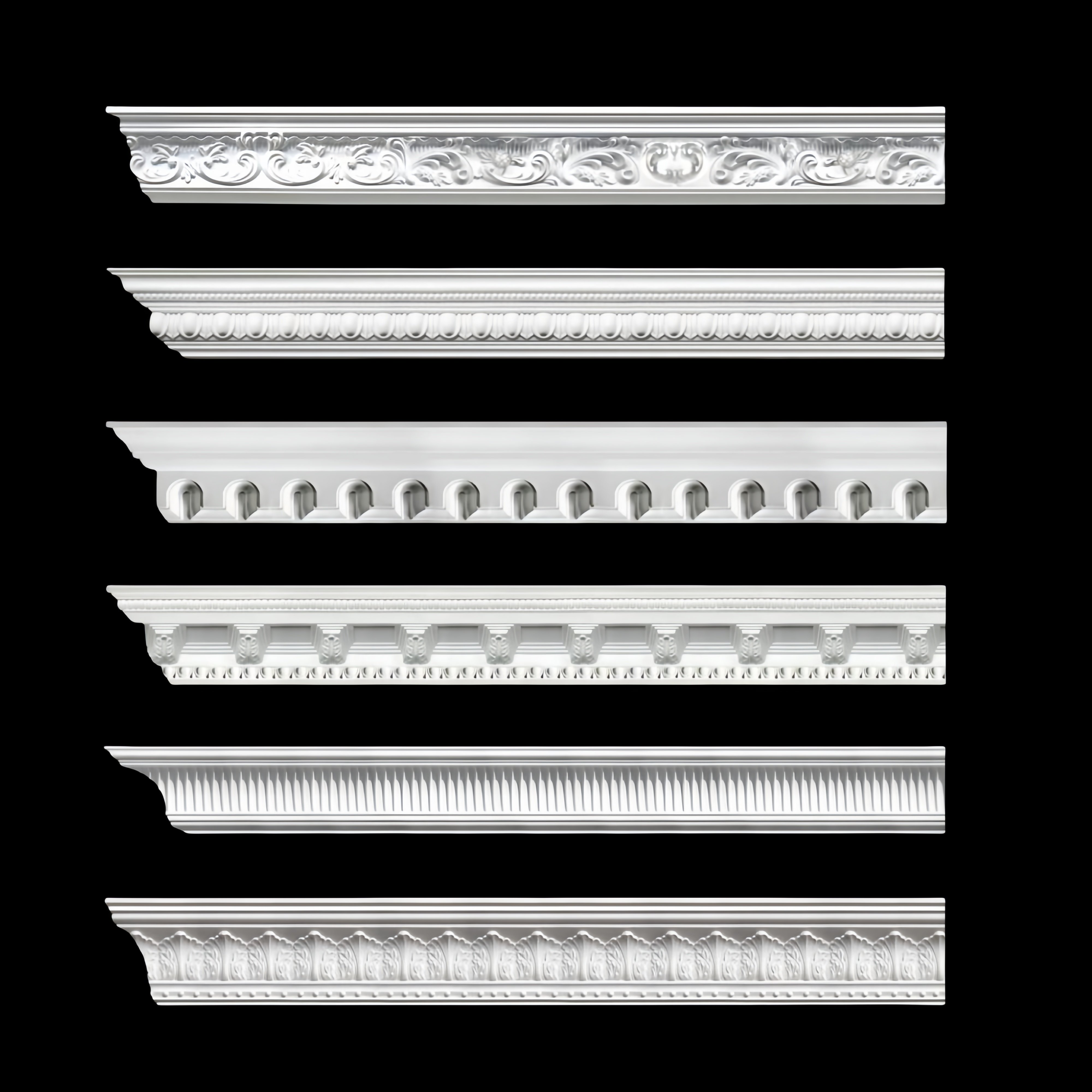 Interior Foam Cornice Fireproof Moulding With Pop Design Artificial Pu Crown Molding Trim For Furniture Door Picture Frame