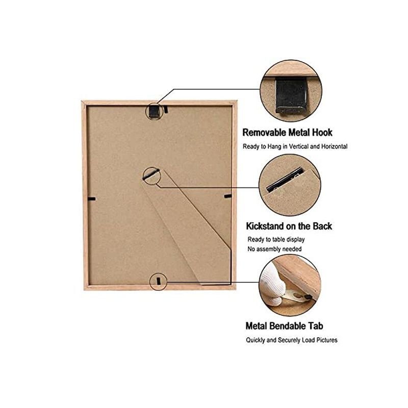 Manufacturer Supplier Custom Rustic Wood Square MDF Moulding 4x4 Picture Photo Frame