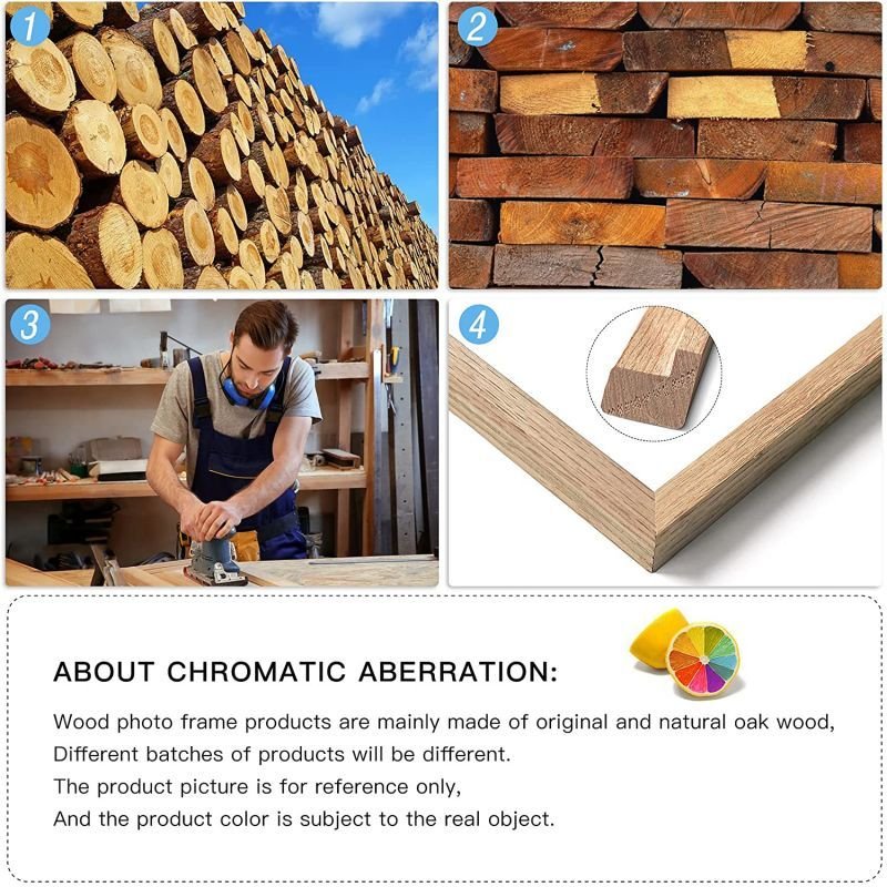 Manufacturer Supplier Custom Rustic Wood Square MDF Moulding 4x4 Picture Photo Frame