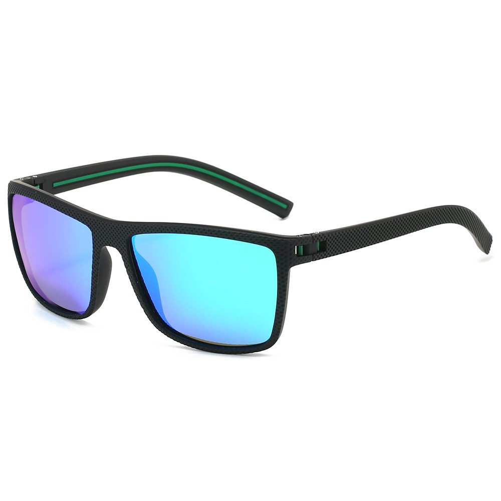 2024 Vintage PC Frame Sports Sunglasses Men New Rectangle Square Design Lightweight UV400 TAC Polarized Cycling Running Outdoor