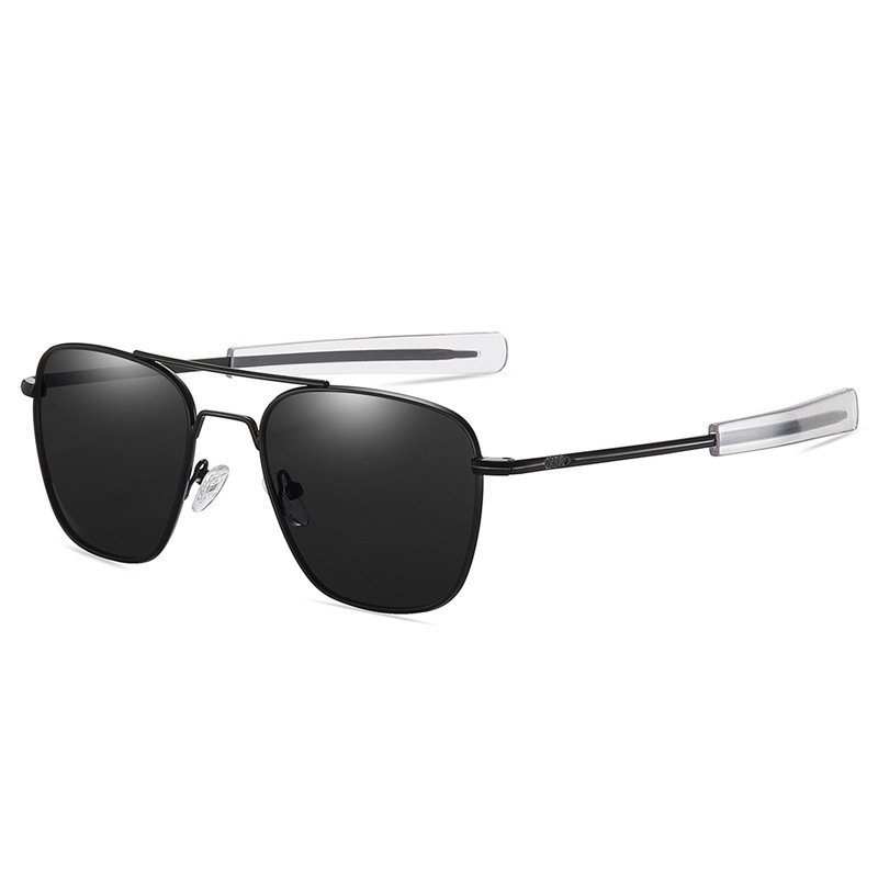 Popular famous brand vintage aviation polarized driving metal Sun Glasses luxury Square wholesale uv400 shades men's Sunglasses