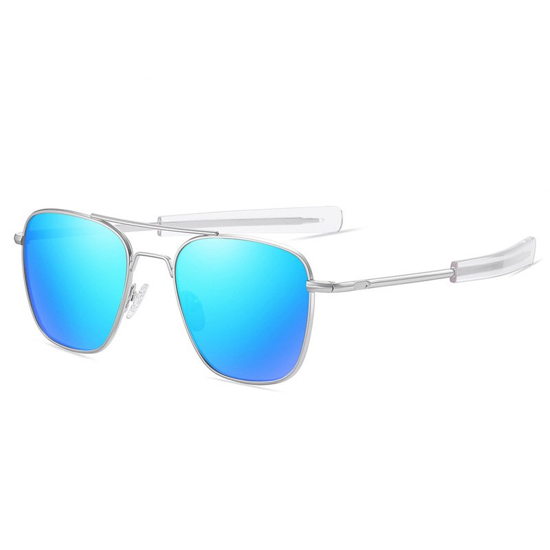 Popular famous brand vintage aviation polarized driving metal Sun Glasses luxury Square wholesale uv400 shades men's Sunglasses