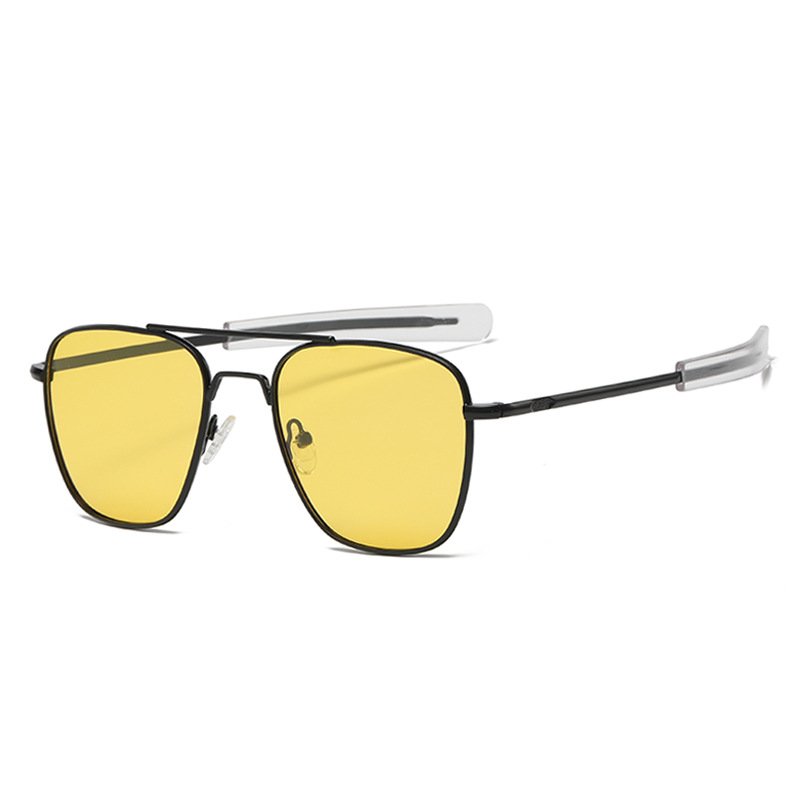 Popular famous brand vintage aviation polarized driving metal Sun Glasses luxury Square wholesale uv400 shades men's Sunglasses