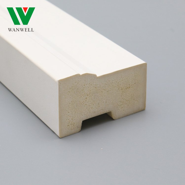 Smooth Entry Door WPC Frame Composite Door Jamb Frame Moulding wpc pvc brick moulding