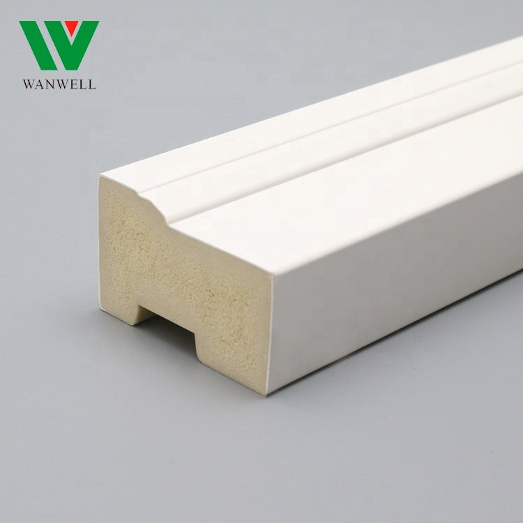 Smooth Entry Door WPC Frame Composite Door Jamb Frame Moulding wpc pvc brick moulding