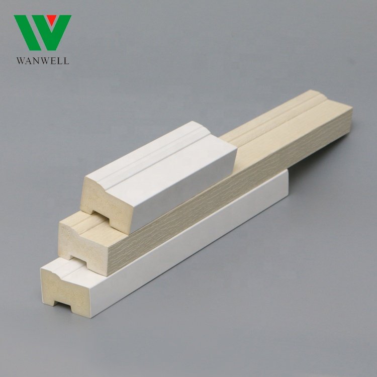 Smooth Entry Door WPC Frame Composite Door Jamb Frame Moulding wpc pvc brick moulding