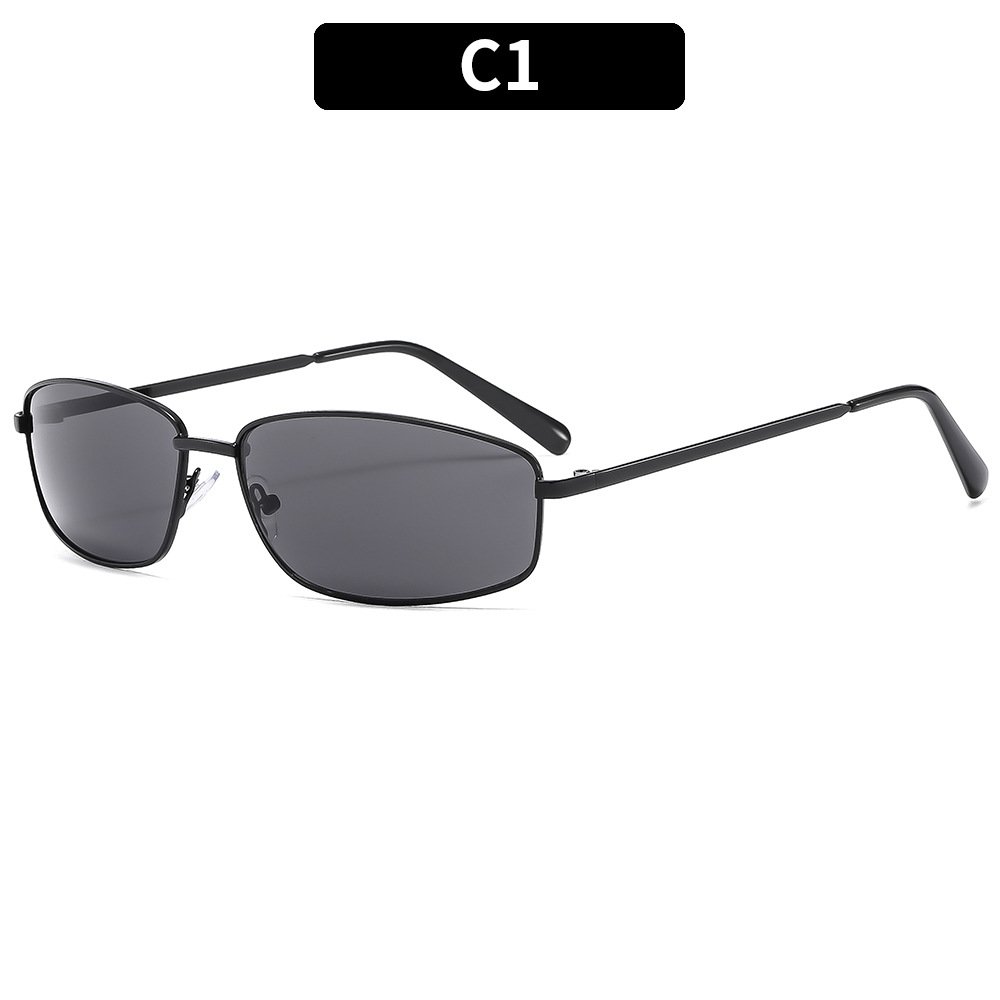 Popular rectangle metal frame vintage American sun glasses fashion unisex designer wholesale women's sunglasses