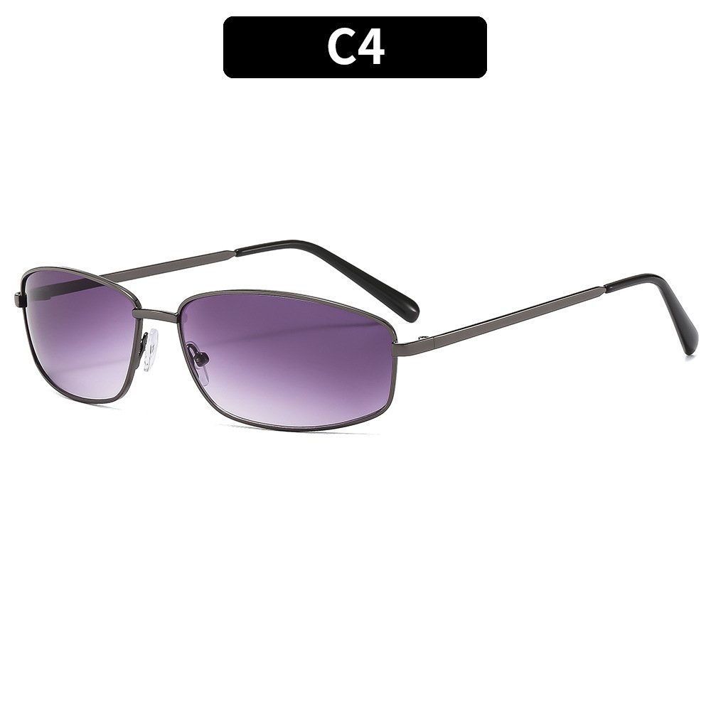 Popular rectangle metal frame vintage American sun glasses fashion unisex designer wholesale women's sunglasses