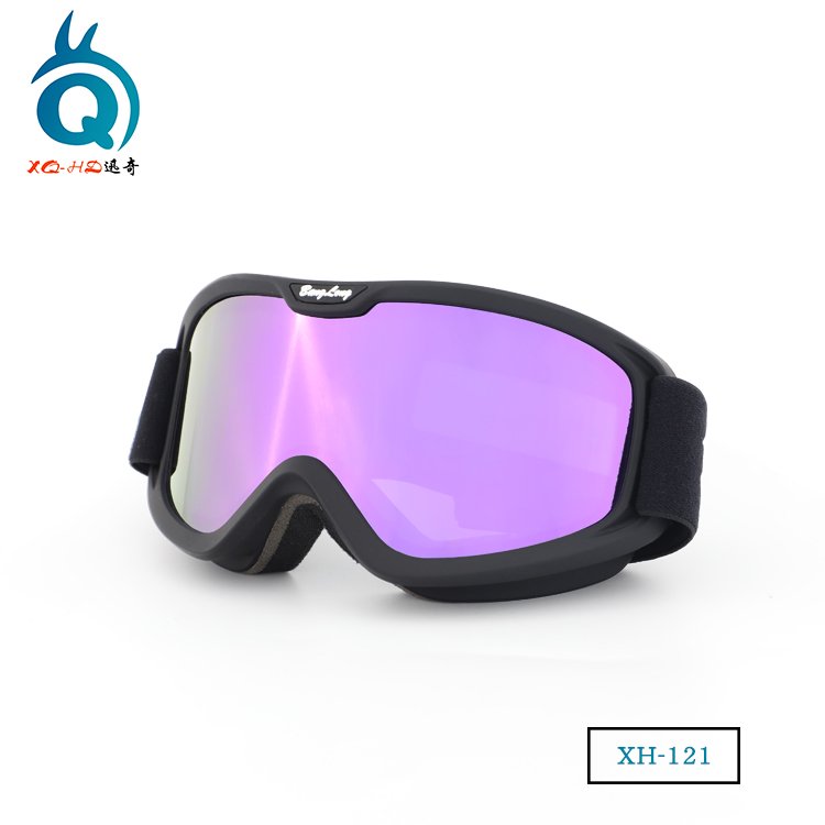 High Quality OEM Custom new full mirror color UV400 lens TPU soft frame ski googles snow board goggles