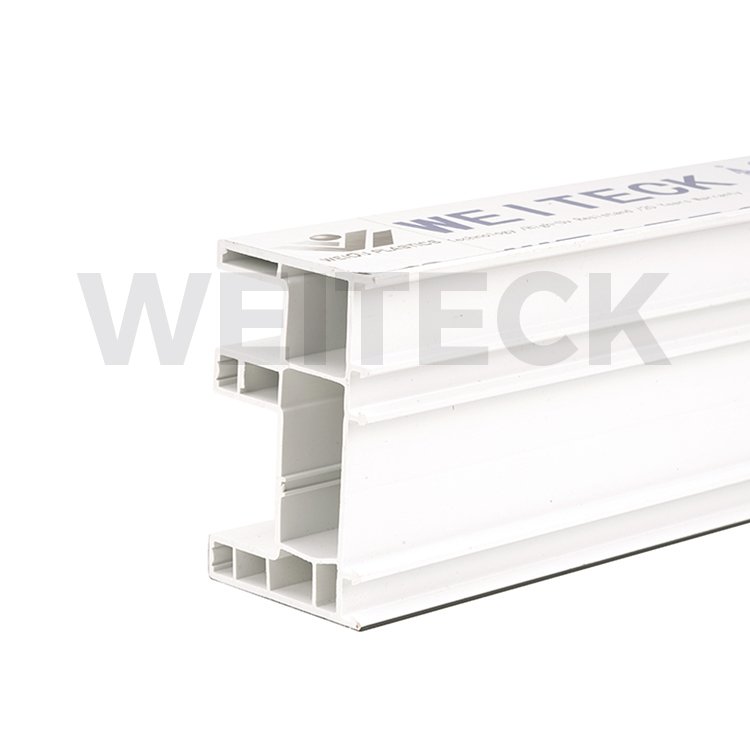 Eco plastic upvc profile window door frame three tracks pvc profile