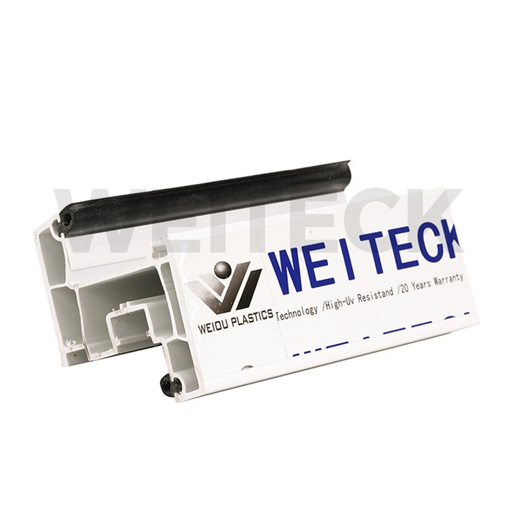 Eco plastic upvc profile window door frame three tracks pvc profile