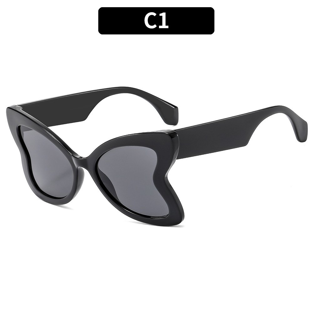 New styles butterfly frame vintage designer sun glasses European American INS optical frame shades sunglasses for women